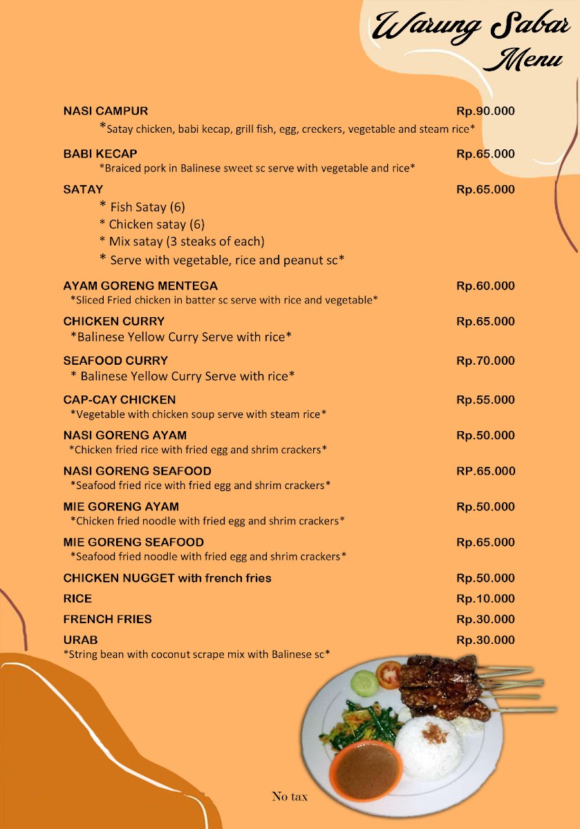 Warung Sabar Menu - Image 3